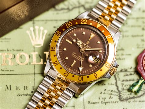 rolex gmt-master 1675 eye of tiger nipple dial brown|Vintage Rolex GMT.